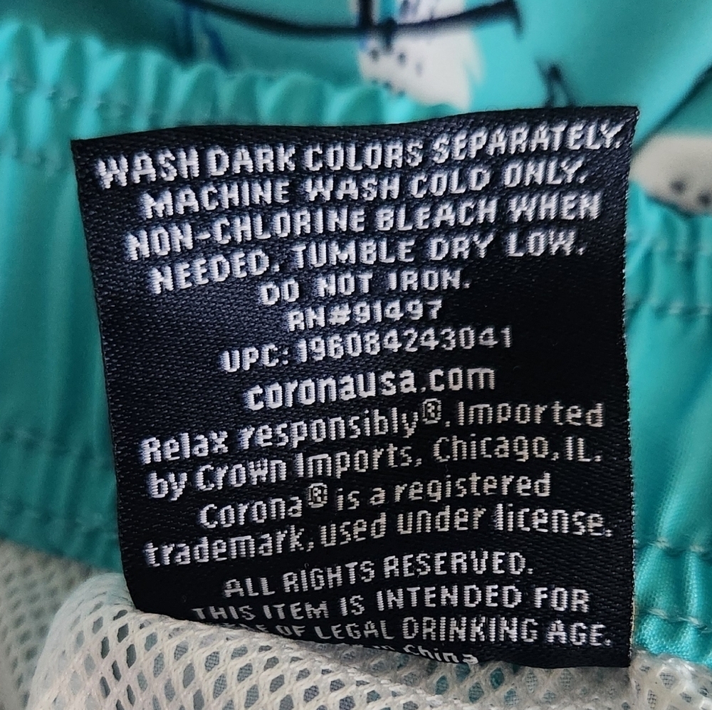 ποΈ Corona Tropical Board Shorts β Menβs 2XL 44/46, NWT, Beach Swim Trunks - Picture 14 of 16